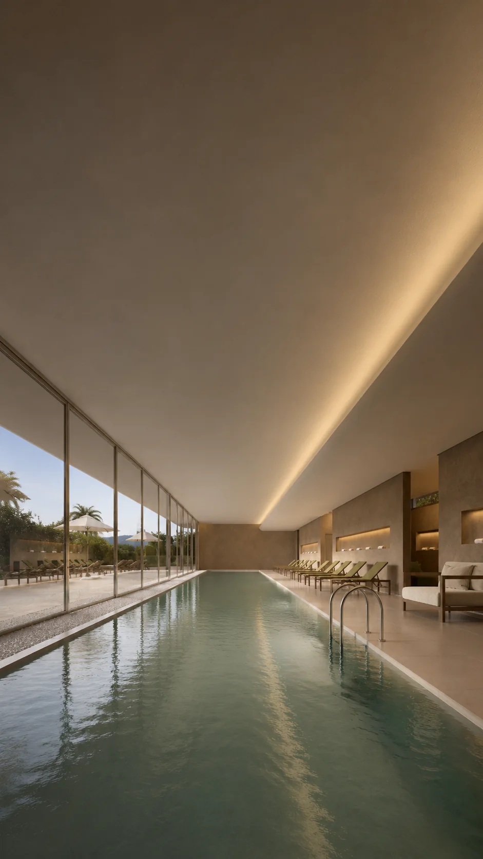 Piscina coberta aquecida